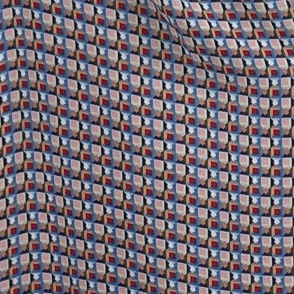 Violet + Claire Pink Blue Geometric Top M - Picture 7 of 7